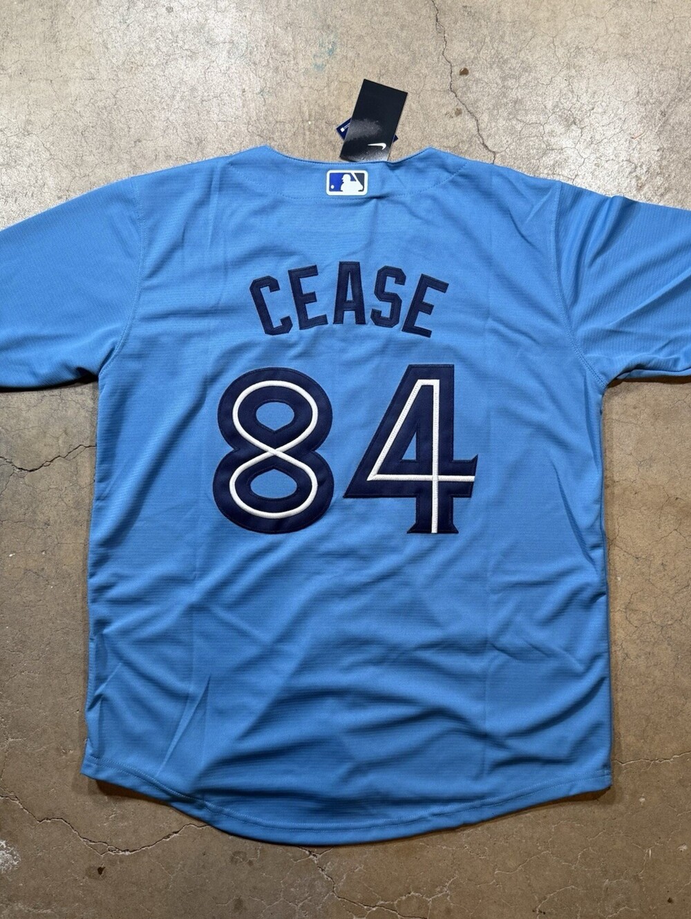 Dylan Cease Blue Jays Medium Stitched Jersey Light Blue